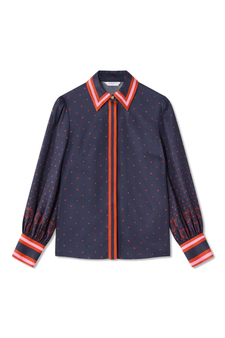 Honey Playing Cards Shirt, Alternate, color, NAVY MULTI