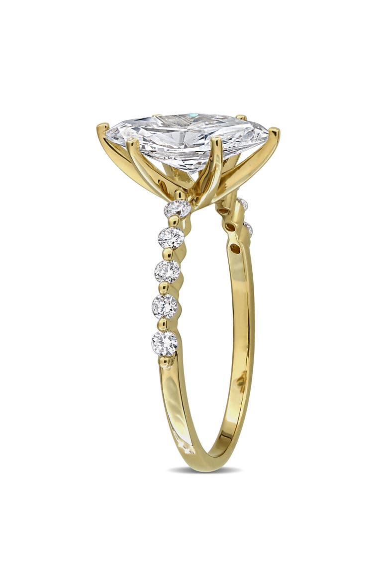 Lab Grown Diamond Marquise Engagement Ring 14k, Alternate, color, Yellow Gold