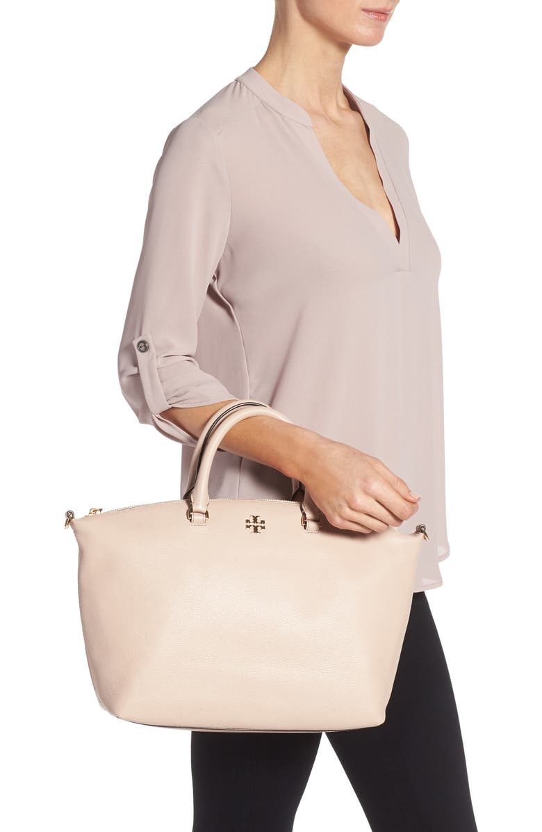 Tory Burch Frida Leather Satchel, Alternate, color,