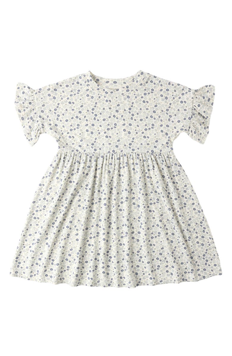 Rylee + Cru Ditsy Babydoll Dress With Bloomers, Alternate, color, Ivory