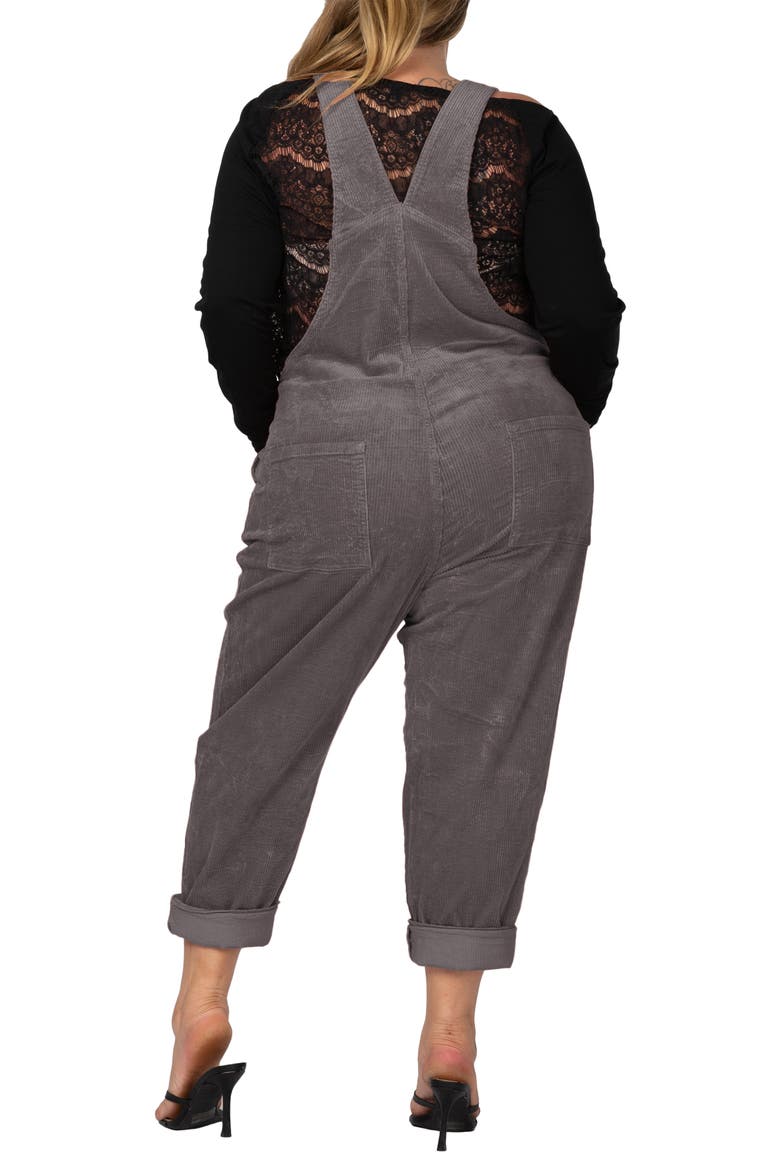 Corduroy Overalls, Alternate, color, CHARCOAL