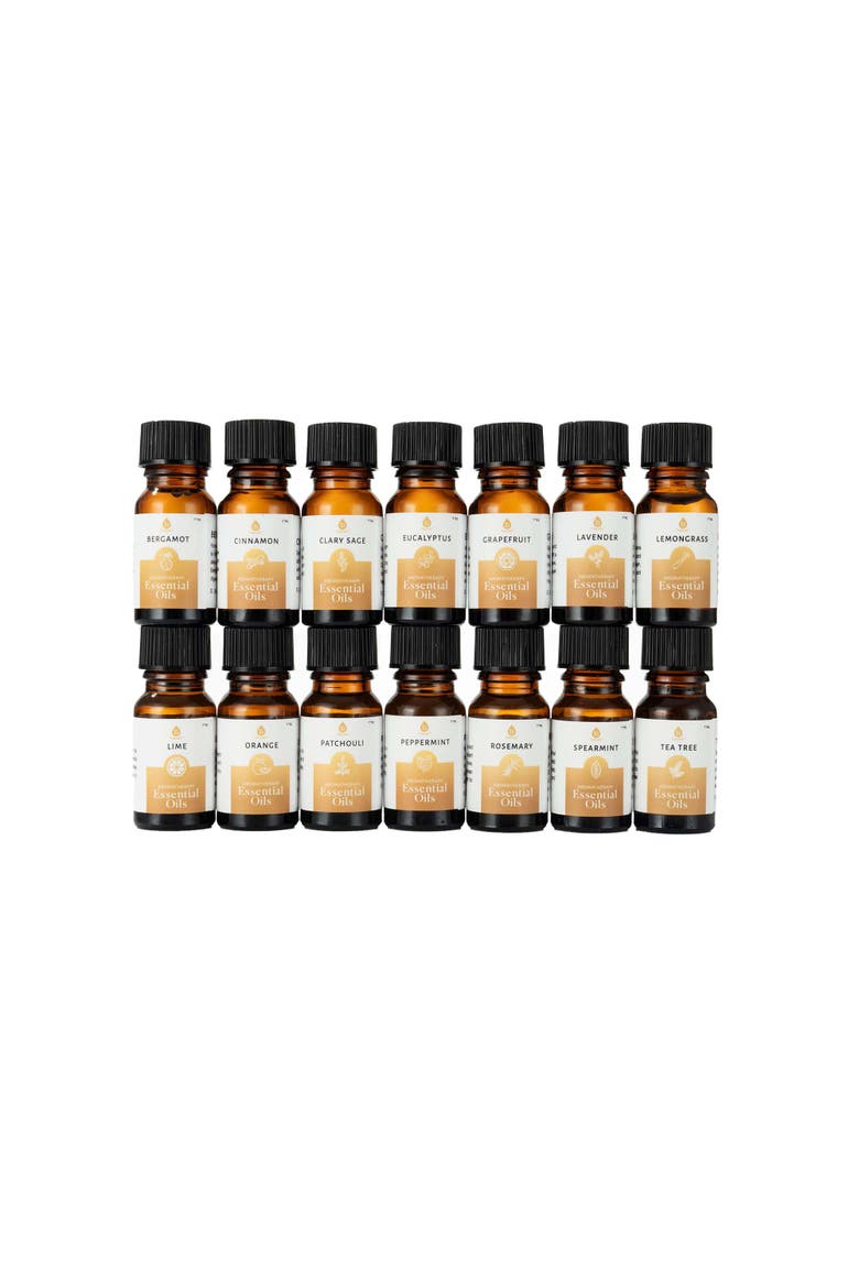 Essential Oils Christmas Gift Set 14 Piece Aromatherapy Collection, Alternate, color, Multicolor