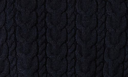 Astr The Label Jorah Cable Stitch Sweater In Blue