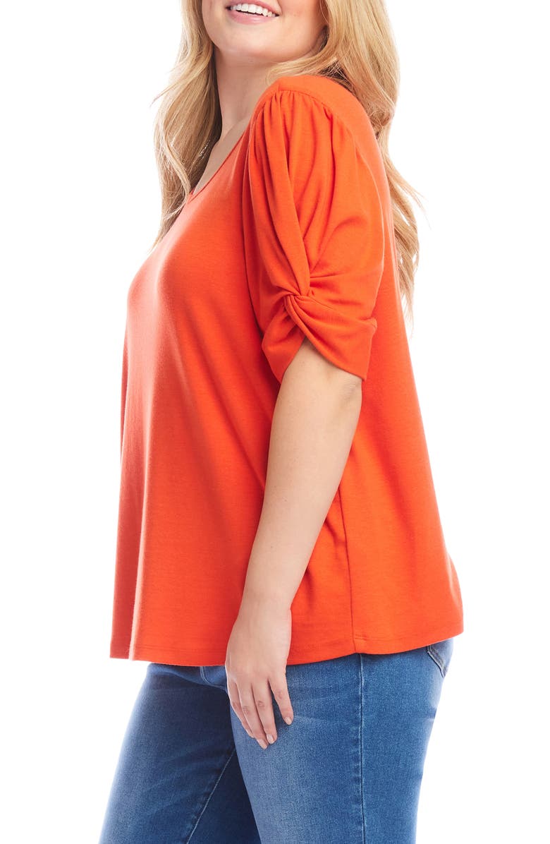 Karen Kane Twist Sleeve Top, Alternate, color, 