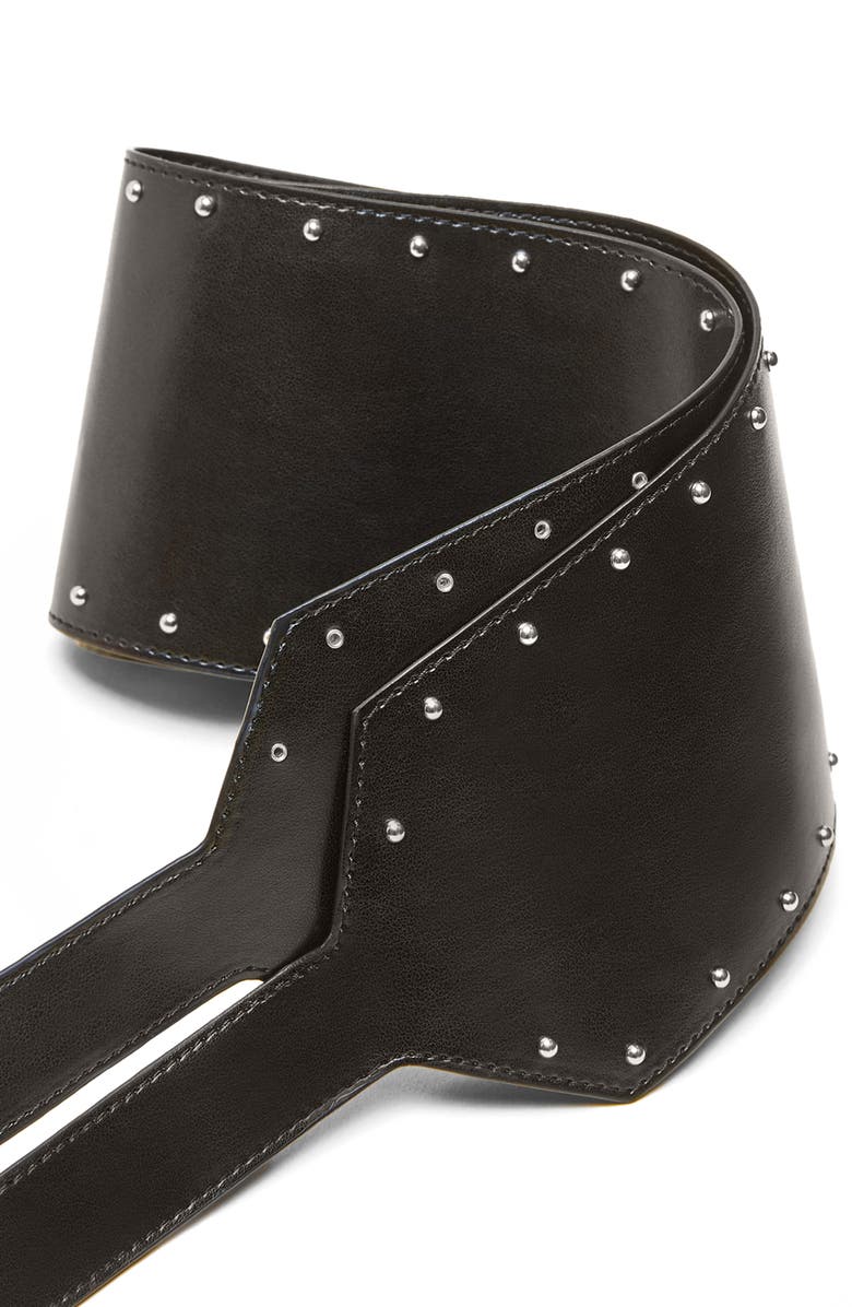 Marina Rinaldi Wide Studded Wrap Belt, Alternate, color, 