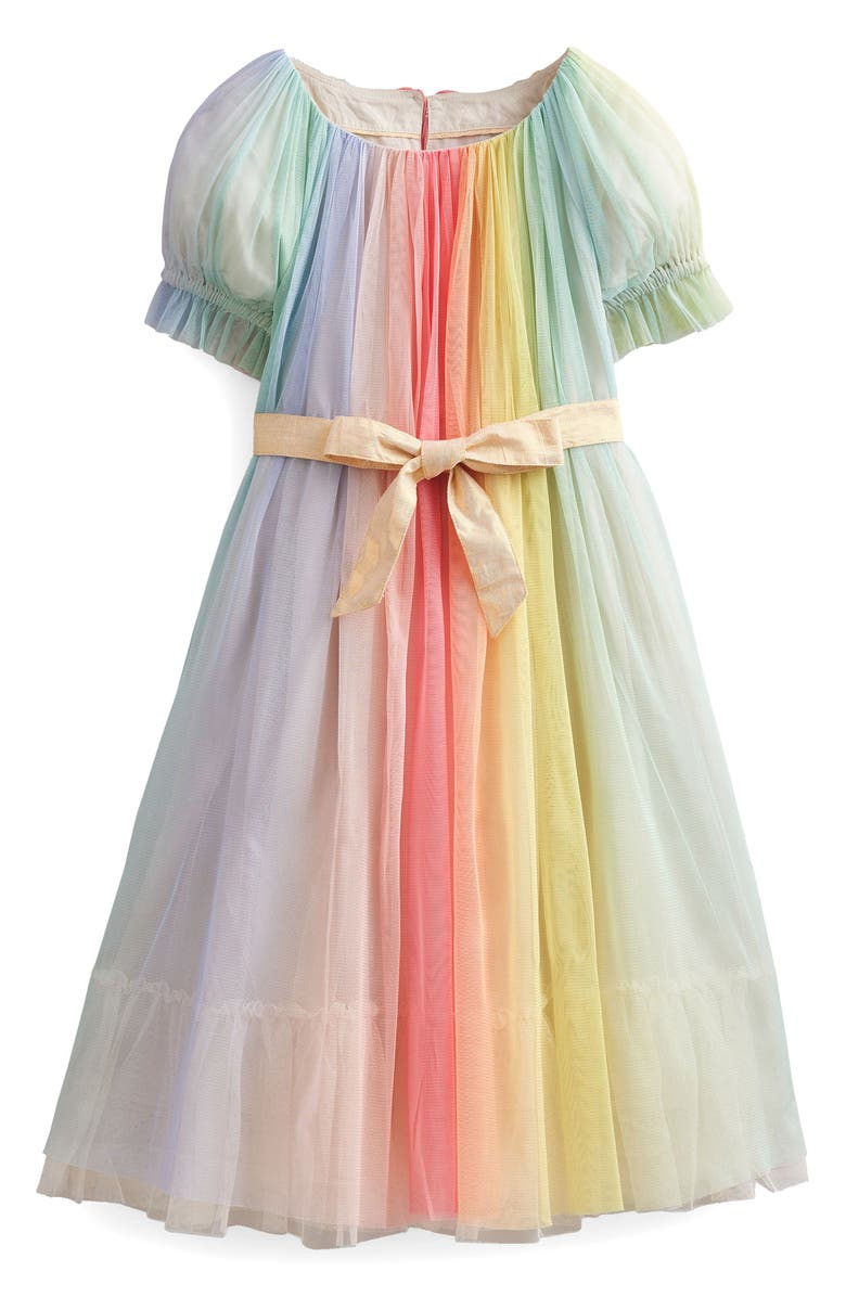Mini Boden Kids' Rainbow Tulle Dress, Main, color, 