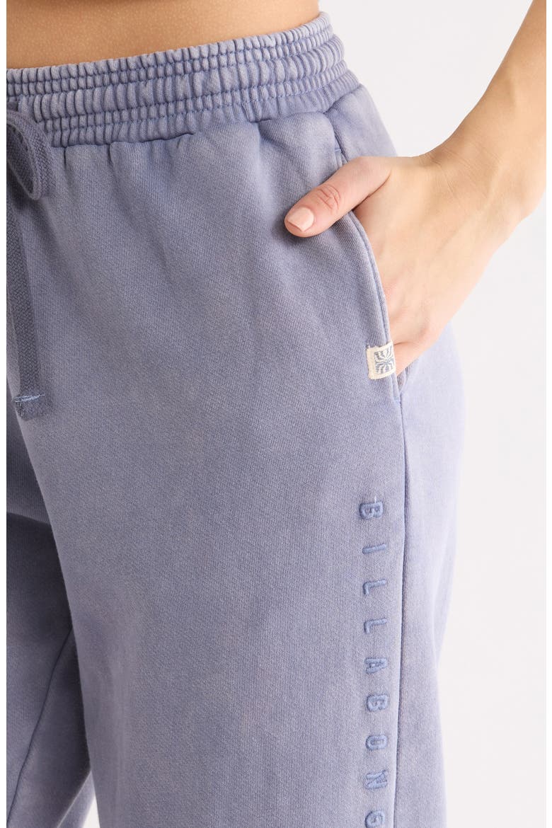 Saltwashed Stretch Cotton Fleece Joggers, Alternate, color, STONE BLUE