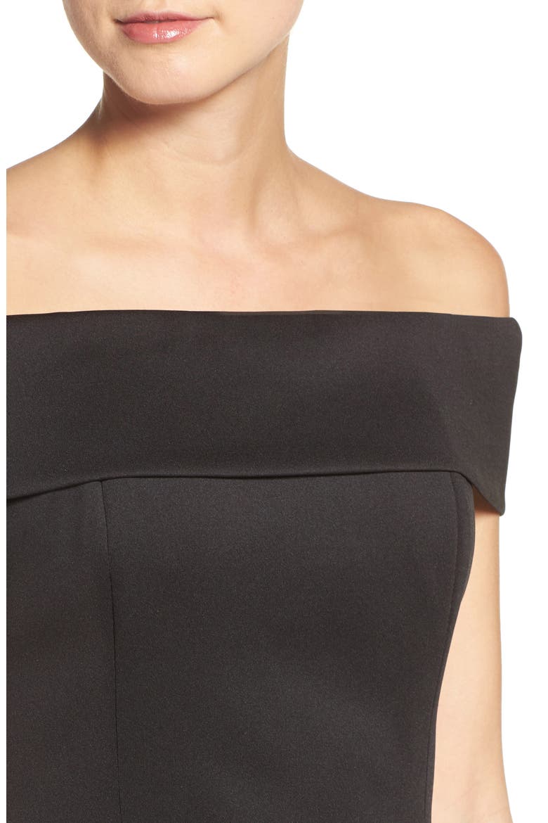 Off the Shoulder Top, Alternate, color, BLACK