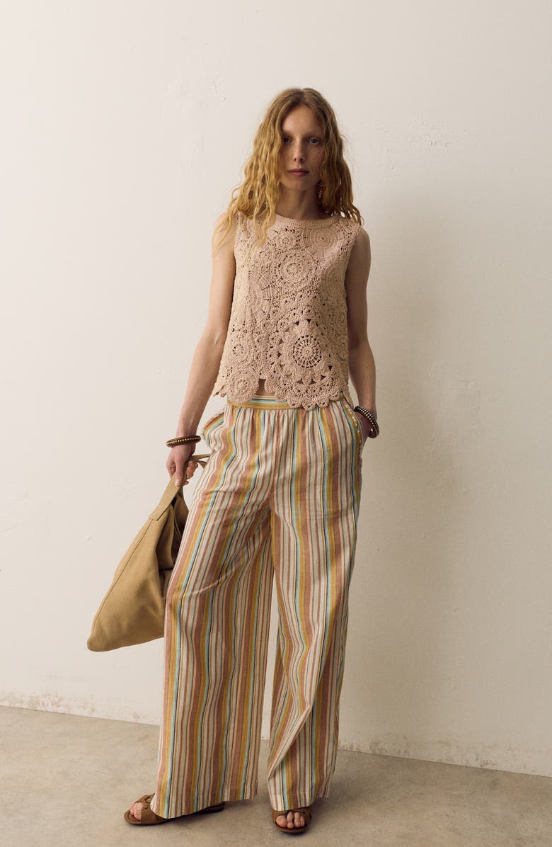 PER UNA BY M&S Open Knit Vest, Alternate, color, Beige