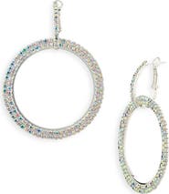 Tasha Crystal Circle Drop Earrings