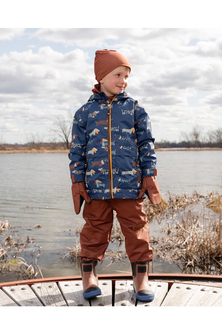 Boy Stretch Jersey Beanie, Alternate, color, Brown