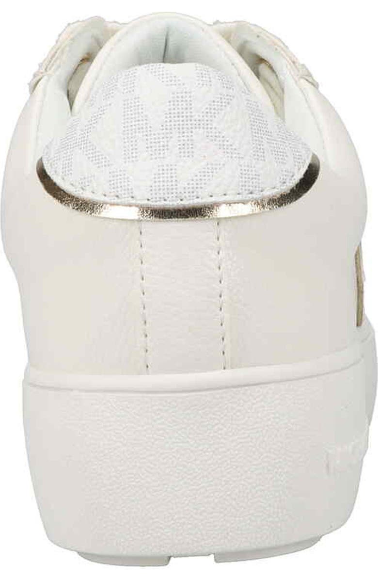 MICHAEL Michael Kors Kids' Jordana Poppy Platform Sneaker, Alternate, color, White/ Gold