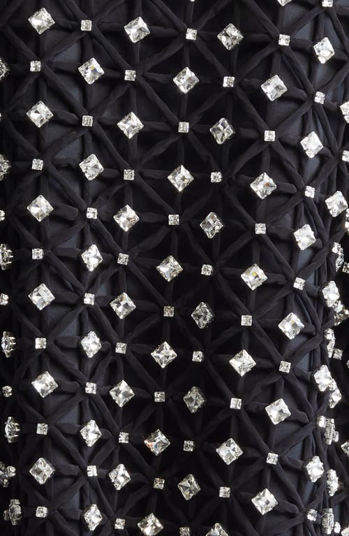 Laquan Smith Crystal Embellished Jacket In Black