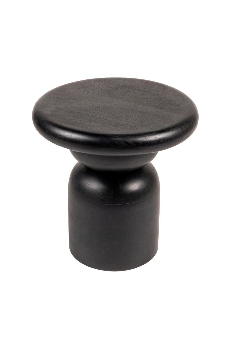 Round Accent Table, Main, color, Black