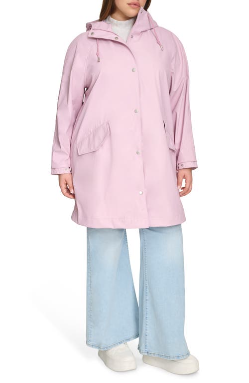 Levi's Water Resistant Hooded Raincoat In Blush