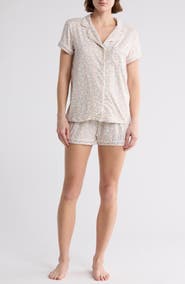 Tart Dixie Short Sleeve Button-Up Shirt & Shorts Pajamas