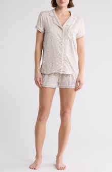 Tart Dixie Short Sleeve Button-Up Shirt & Shorts Pajamas
