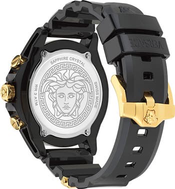 Icon Active Silicone Strap Watch, 44mm