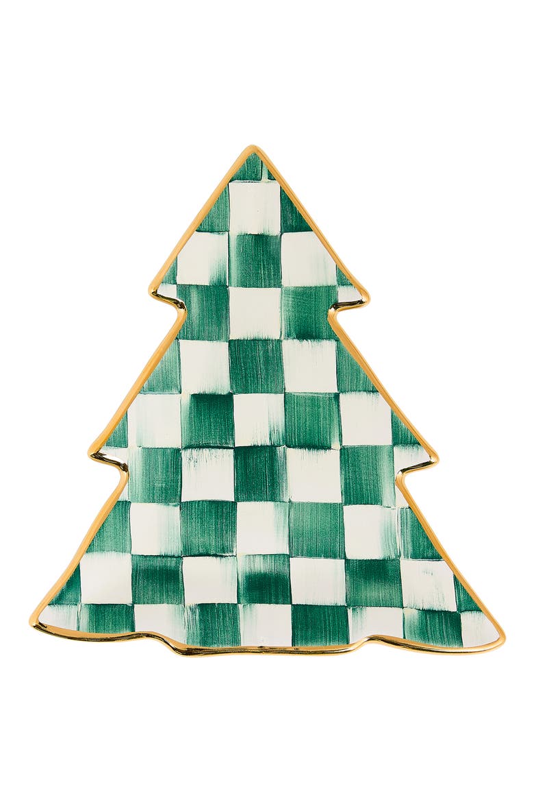 Spruce Check Tree Dish, Main, color, GREEN