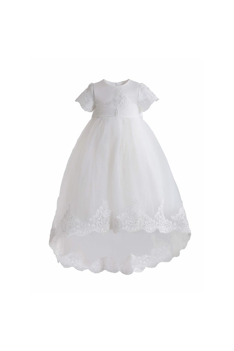 Paloma Lace Formal Dress, Main, color, White