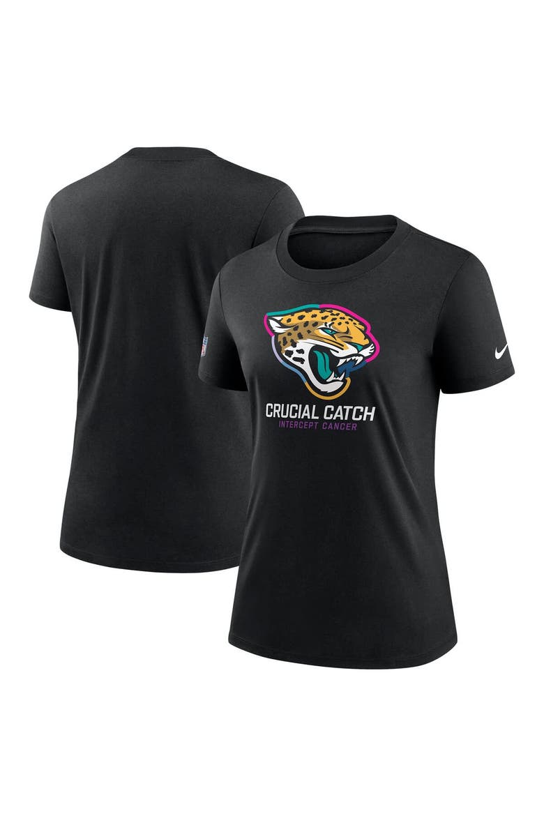 Women's Nike  Black Jacksonville Jaguars 2024 NFL Crucial Catch Tri-Blend T-Shirt, Alternate, color, Black