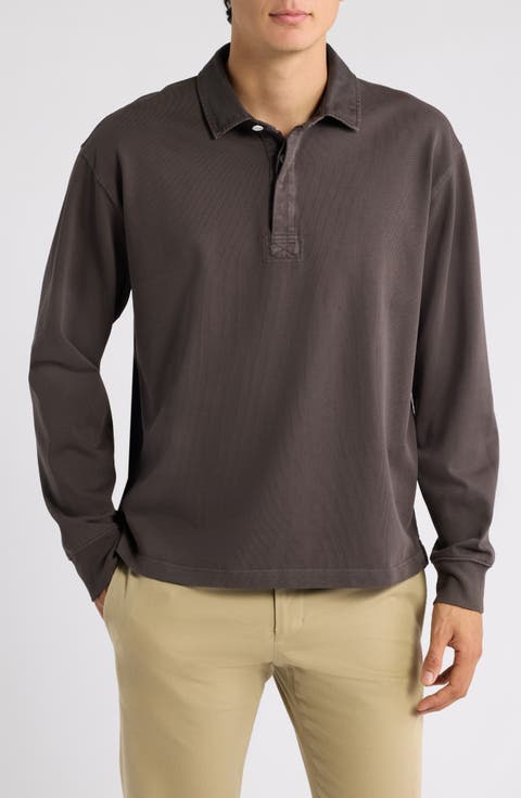 Striped Long Sleeve Rugby Shirt