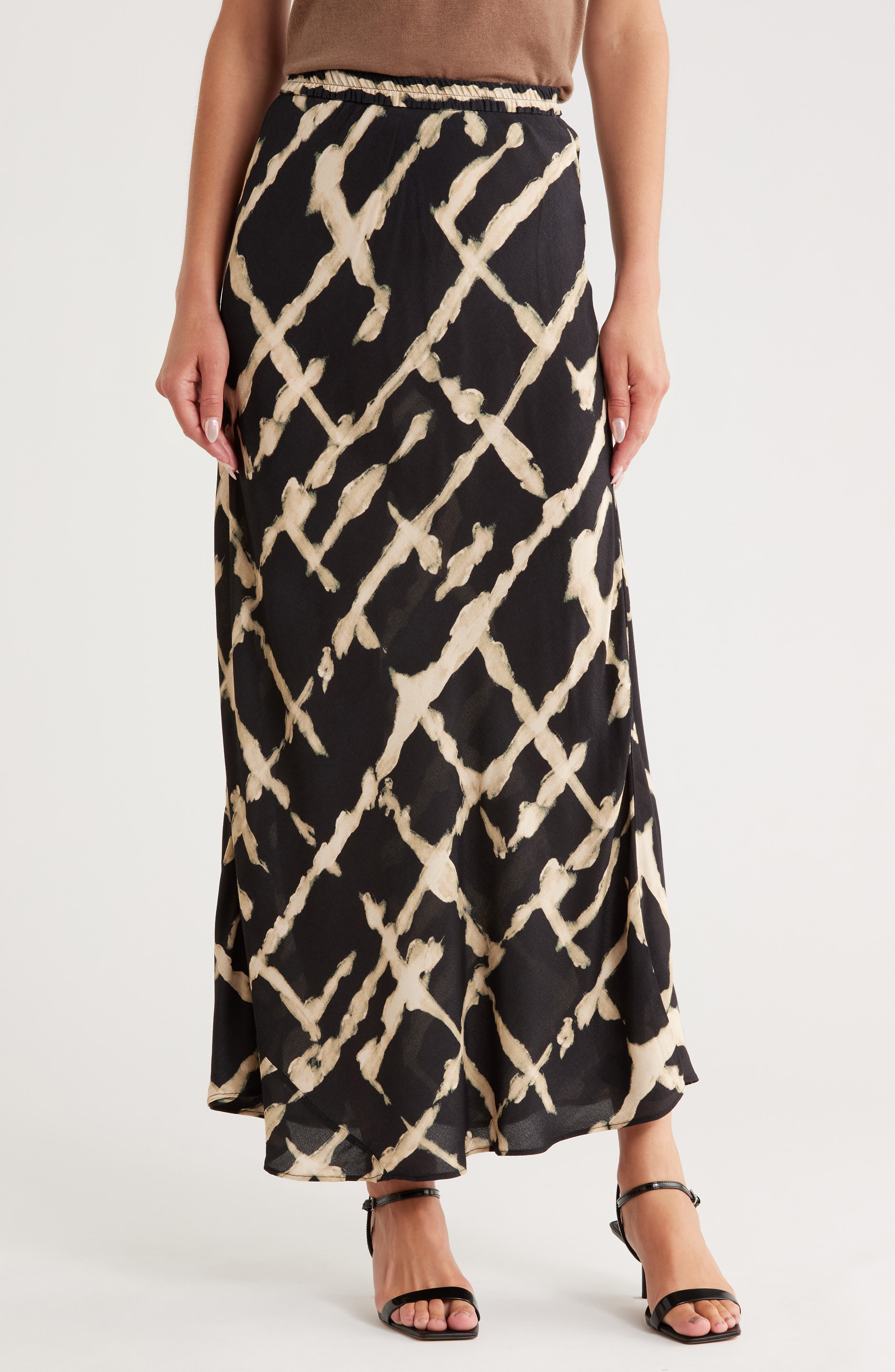JASON WU Flowy Pull-On Maxi Skirt