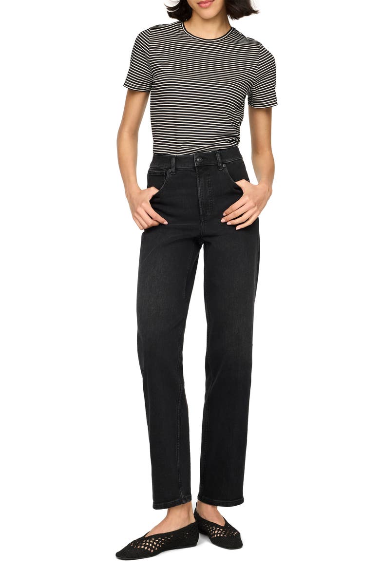 '90s High Waist Straight Leg Jeans, Alternate, color, DEEP SPACE