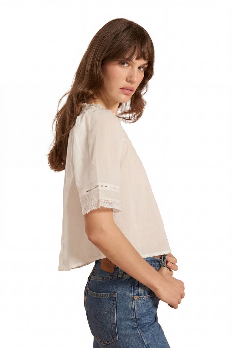 Iris Blouse, Alternate, color, Vintage White