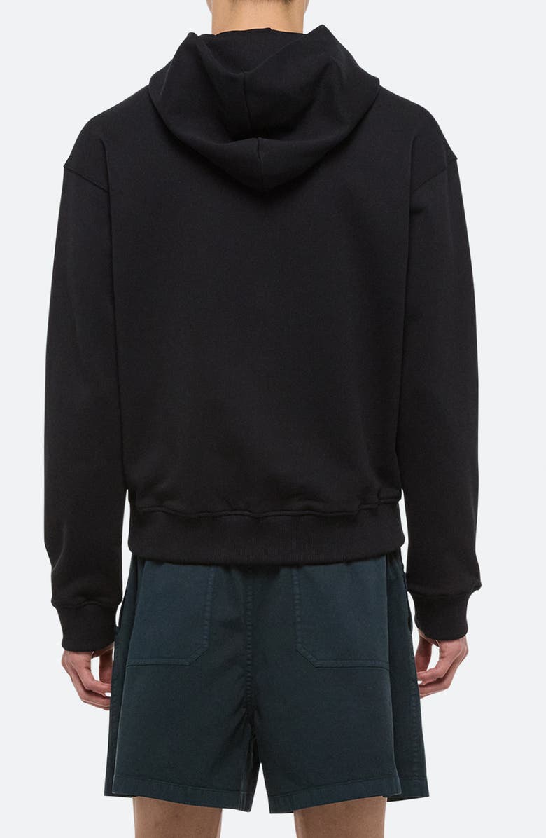 Helmut Lang Embossed Studio Logo Hoodie, Alternate, color, Black