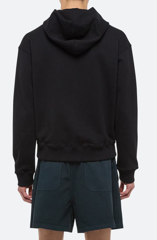 Helmut Lang Embossed Studio Logo Hoodie