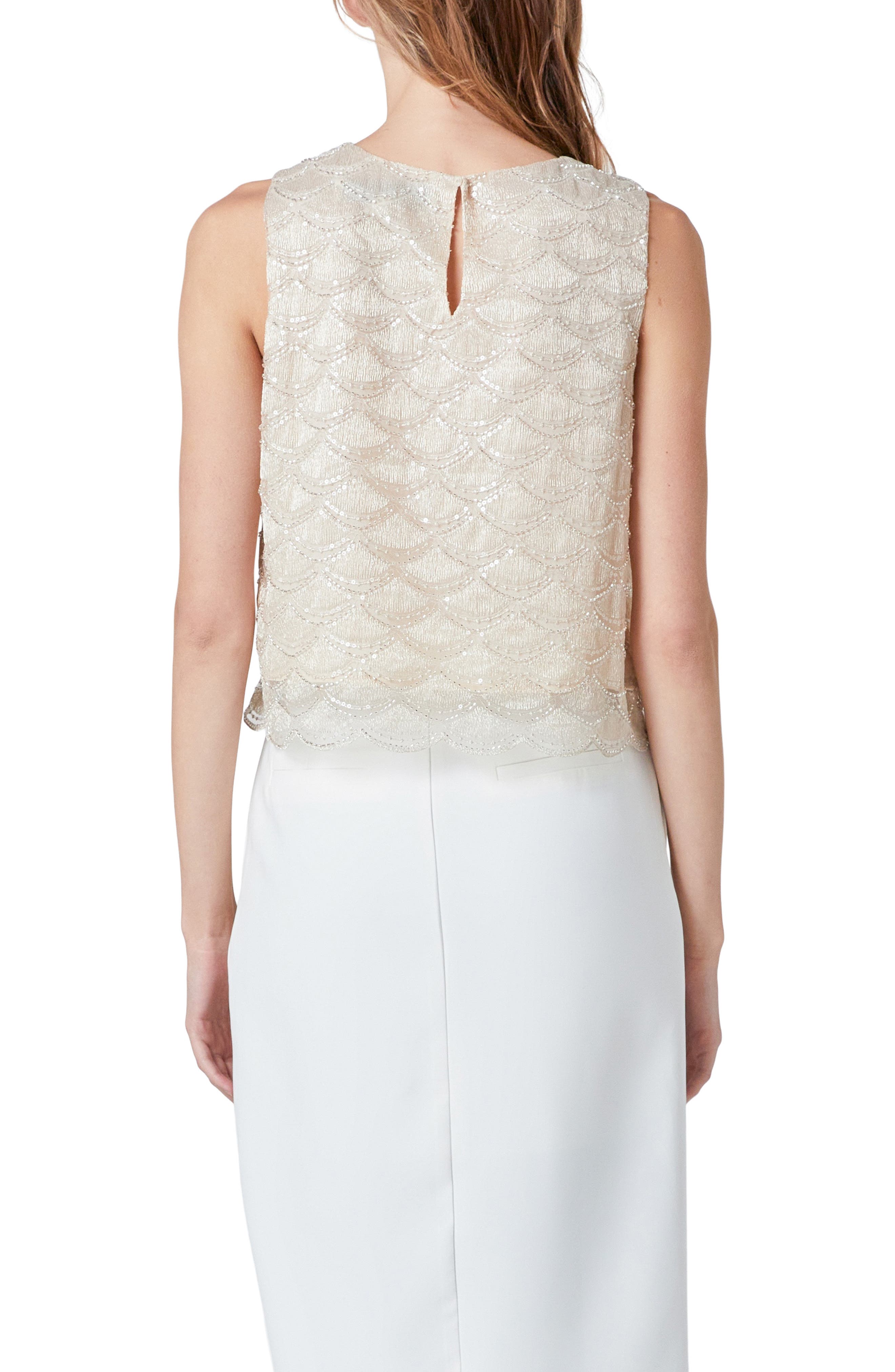Sequin Sleeveless Top - image 2