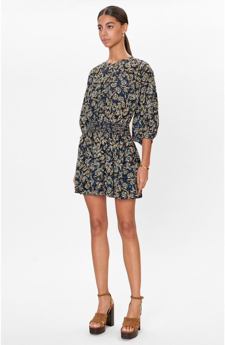 Rebecca Taylor Charlene Dress, Alternate, color, Navy Multi