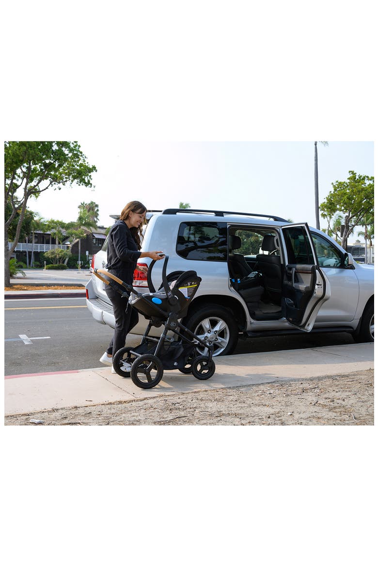 Era Reversible Stroller & Clek Liing Railroad Ziip Travel System Car Seat Set, Alternate, color, BLACK