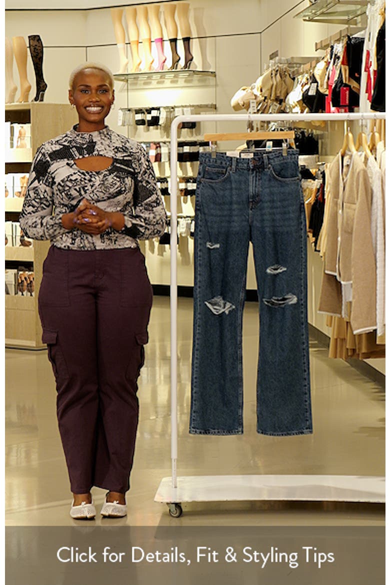 '91 Ripped Straight Leg Jeans video