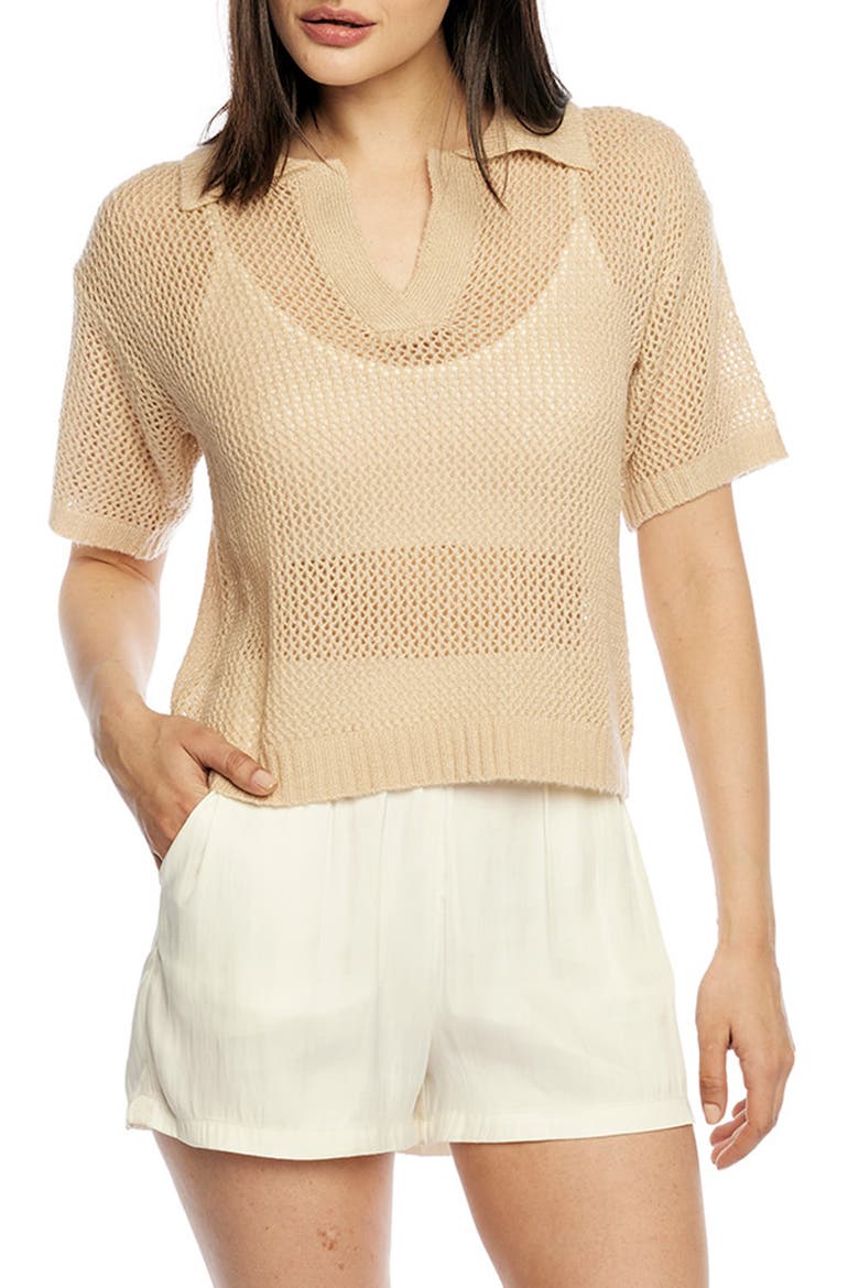 Winnie Collared Top, Main, color, OATMEAL