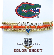 Color Shout University of Florida Love My College Bracelet Stack
