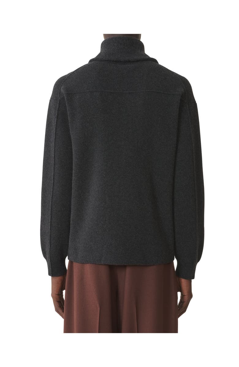 Lanvin Cashmere Zip Cardigan, Alternate, color, Heather Grey
