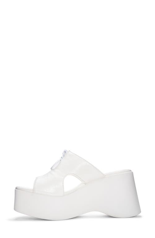 Chinese Laundry Taysha Platform Slide Sandal In White