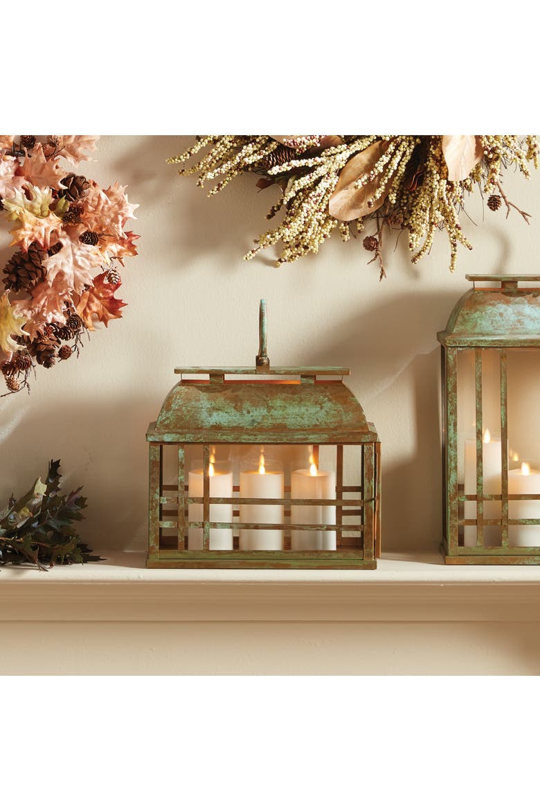 Solana Lantern, Alternate, color, Brown