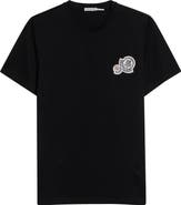 Moncler Logo Embroidered Cotton T-Shirt