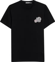 Moncler Logo Embroidered Cotton T-Shirt