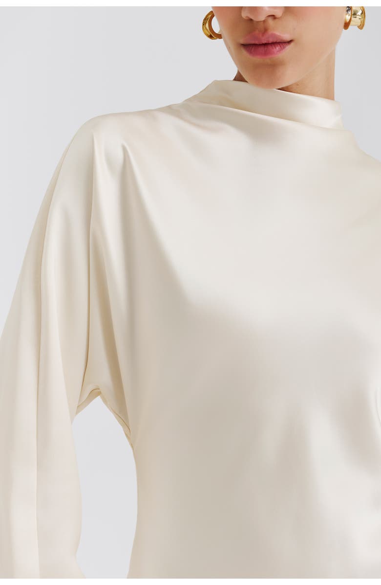 Malina Zora Long Sleeve Midi Dress, Alternate, color, Vanilla