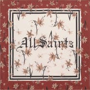 AllSaints Perta Silk Twill Scarf