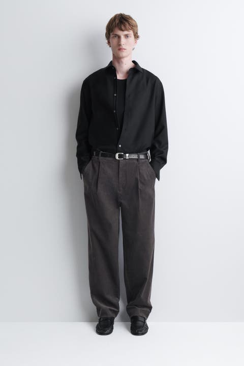 Corduroy Relaxed-Fit Tapered Pants