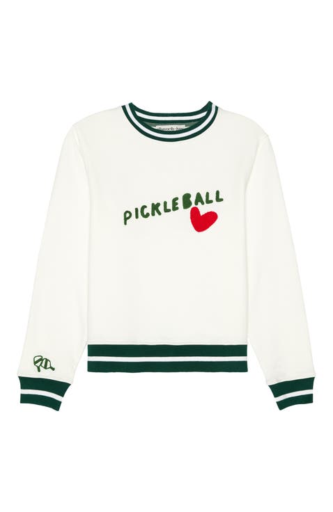 Elle Women's Sweatshirt Pickleball Heart