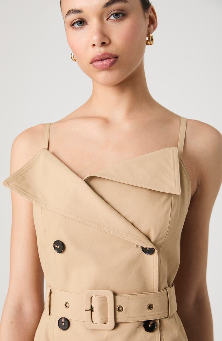 French Connection Belted Trench Dress, Alternate, color, Khaki