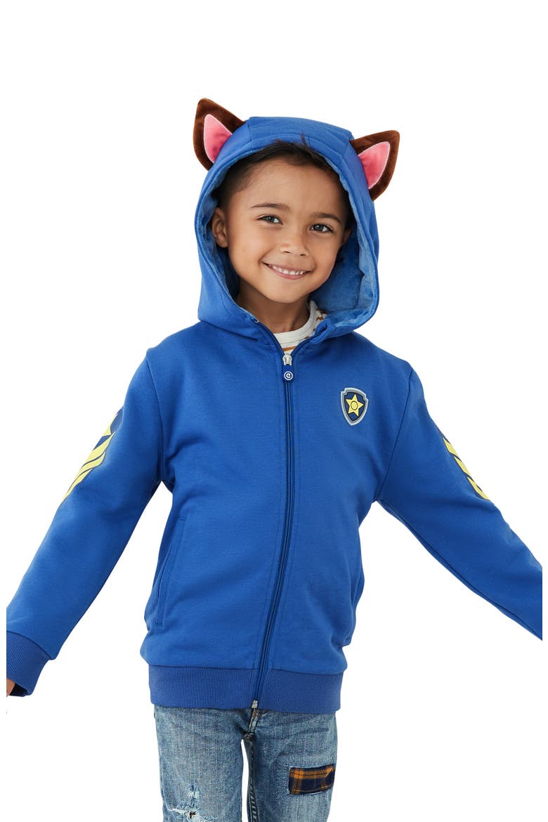 x Nickelodeon® PAW Patrol™ Chase 2-in-1 Stuffed Animal Hoodie, Alternate, color, BLUE MIX