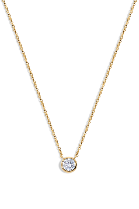 Coco Round Cubic Zirconia Pendant Necklace