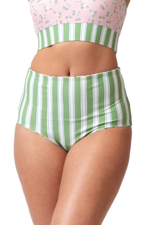 Lime Ricki Swimwear Reversible Ultra High-waist Bottom